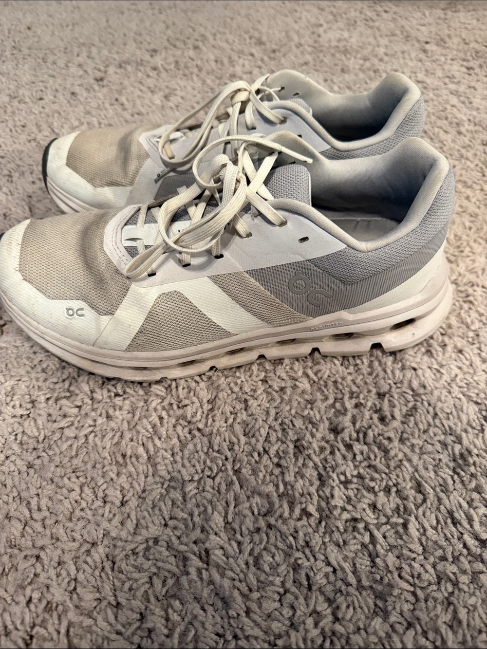 On Running Women’s White and Light Gray Cloudrunners